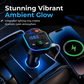 🚗 New Arrival!🎵 Bluetooth Car FM Transmitter & MP3 Player – PD Fast Charging & Ambient Light ✨