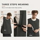 👨‍🍳Waterproof & Oilproof Kitchen Vest Apron – Breathable Sleeveless Workwear for Catering 🍽️