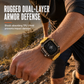 ⌚Integrated Smartwatch Band with Protective Case – Colour-Blocking Translucent Sport Strap for 40–49mm✨