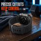 ⌚Integrated Smartwatch Band with Protective Case – Colour-Blocking Translucent Sport Strap for 40–49mm✨