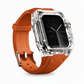 ⌚Integrated Smartwatch Band with Protective Case – Colour-Blocking Translucent Sport Strap for 40–49mm✨
