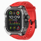 ⌚Integrated Smartwatch Band with Protective Case – Colour-Blocking Translucent Sport Strap for 40–49mm✨
