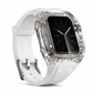 ⌚Integrated Smartwatch Band with Protective Case – Colour-Blocking Translucent Sport Strap for 40–49mm✨