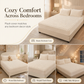 🛏️Soft Rabbit Plush & Milk Velvet Fitted Sheet Mattress Cover🐰 – Cosy, Dustproof Protection for a More Comfortable Bed ✨