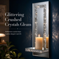 ⏳ Limited-Time Offer! 🕯️ Set of 2 Silver Mirrored Candle Holders – Acrylic Crushed Diamonds Add Sparkling Elegance to Living & Dining Rooms ✨