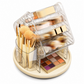 ⏳🔥Limited-Time Off！ ⏰💄 Transparent Plastic Rotating Makeup Organiser – Spin Your Beauty Essentials Into Order, Easy to See & Reach at a Glance ✨