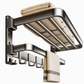⏳ Limited-Time Offer! 🧺 Double Folding Towel Rack – Suction Mount, Rustproof & Space-Saving, Keep Bathrooms Tidy with No Drilling 🛁✨
