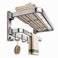 ⏳ Limited-Time Offer! 🧺 Double Folding Towel Rack – Suction Mount, Rustproof & Space-Saving, Keep Bathrooms Tidy with No Drilling 🛁✨