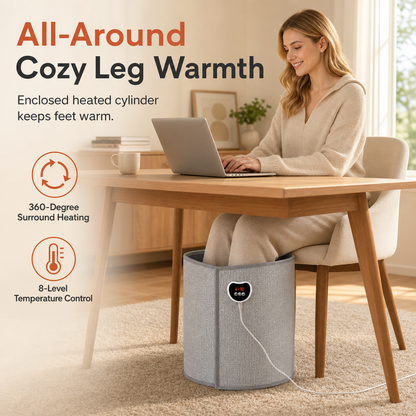 ❄️Winter Essentials ! Under-Desk Electric Foot Warmer🦶🔥 – Fast Heat & Adjustable Temperature, Keep Feet Cosy at Work or Home ✨