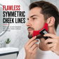 🧔Red 4-Piece Beard Shaping Tool & Hair Styling Comb Set – Shape Your Beard, Tidy Your Neckline & Look Sharp at Home ✨