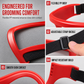 🧔Red 4-Piece Beard Shaping Tool & Hair Styling Comb Set – Shape Your Beard, Tidy Your Neckline & Look Sharp at Home ✨