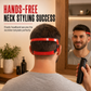 🧔Red 4-Piece Beard Shaping Tool & Hair Styling Comb Set – Shape Your Beard, Tidy Your Neckline & Look Sharp at Home ✨