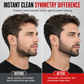 🧔Red 4-Piece Beard Shaping Tool & Hair Styling Comb Set – Shape Your Beard, Tidy Your Neckline & Look Sharp at Home ✨