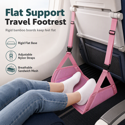 📢Portable Airplane Footrest Hammock✈️ – Travel Foot Sling for Long Flights & Office Comfort, Relax Your Legs Anywhere 🧳