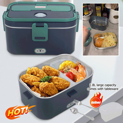 🔥 50% OFF🍱 Portable Electric Lunch Box Food Heater Set – Warm Up Home-Cooked Meals Anywhere, Perfect for Work, Travel & Uni Days ✨