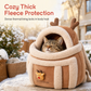 🐾 Limited-Time Offer! 🔥 Fleece-Lined Pet Carrier Backpack 🎒– Keep Your Cat Cosy & Close on Chilly Autumn & Winter Adventures ✨