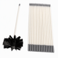 ⏳ Limited-Time Offer! ⏰ Rotary Chimney & Tumble Dryer Duct Cleaning Brush Kit – Flexible Rods & Nylon Brush Head, Reach Deep Into Boiler & Pipe Runs with Less Hassle 🔥🧹