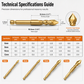 ⏳50% OFF🧱Super Hard Eccentric Slanted Head Drill Bits – For Ceramic Tile, Glass, Concrete & Cement Walls, Drill Cleaner Holes With Less Wandering 🛠️