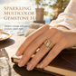🌸 50% OFF NOW! 🌸 Gold Tone Metal Goddess Portrait & Flower Ring – A Mythical Touch for Everyday & Occasion Wear ✨