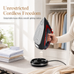 🔥 Limited-Time Offer!👚 2400W Cordless Electric Steam Iron – Charging Base, Adjustable Temperature & Spray🧺