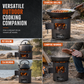 📢📢50% OFF !!⏰🔥 Heavy-Duty Camping Stove – Carbon Steel, Wood & Charcoal, High-Draft Airflow & 3-in-1 Cooking, A Rugged Outdoor Cooking Companion ✨