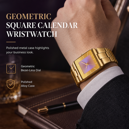 ⏳ Limited-Time Offer! ⌚Fashionable Men’s Square Quartz Watch – Steel Strap & Classic Style, A Versatile Choice for Work, Study & Everyday Wear ✨