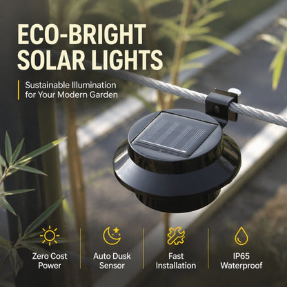 📢📢50% OFF !! ⏰Outdoor Waterproof Solar LED Gutter Wall Lights – Add a Warm, Weather-Ready Glow to Gutters, Walls & Garden Edges 🌟