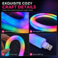 ⏳LAST DAY SALE ONLY ￡9.99!!✨ Faux Fur Neon Light Strip – 360° All-Round Glow, Add a Cosy Glow to Bedroom, Dorm & Party Spaces ✨