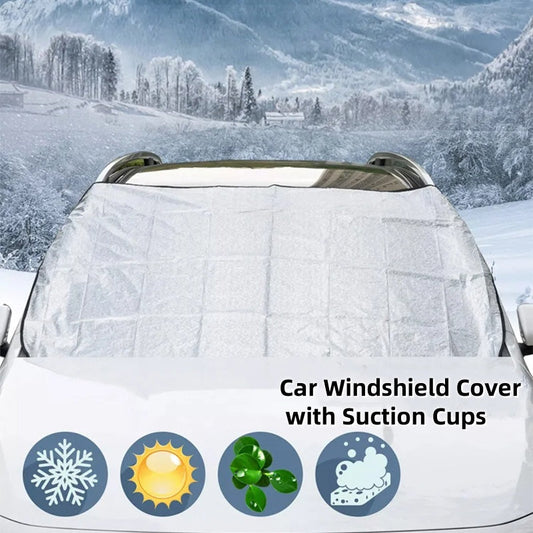📢❄️Winter Sale! JUST ￡7.99!! ⛄️All Seasons Sunshade Ice Cover – Protect Your Windscreen from Sun, Frost & Snow, Easy to Fit & Store 🚗✨