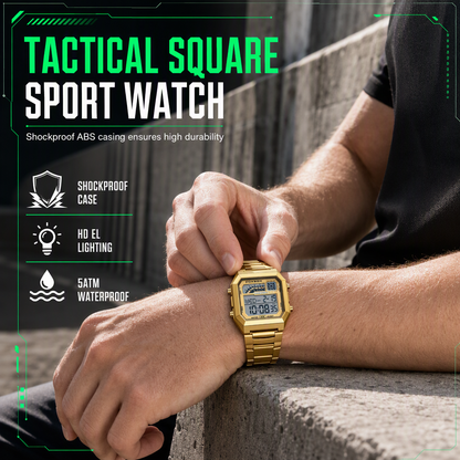 🔥LIMITED TIME OFFER !!⌚ Square Digital Sports Watch – Waterproof Design & Calendar Display, Your Reliable Companion for Gym, Travel & Everyday Wear ✨