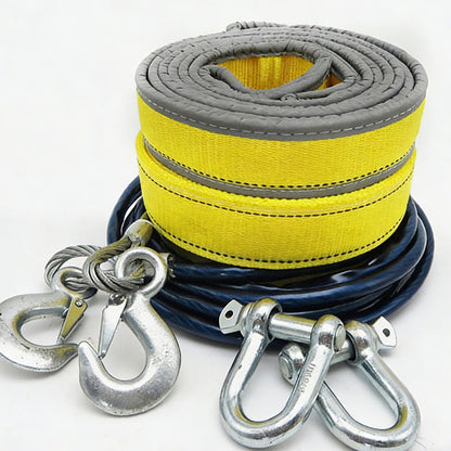 🔥Limited-Time Offer!🔧  8-Ton Tow Rope with U-Shackle Hooks – Heavy-Duty, Reflective & 4 Metres Long, Be Ready for Roadside Recovery 🚗