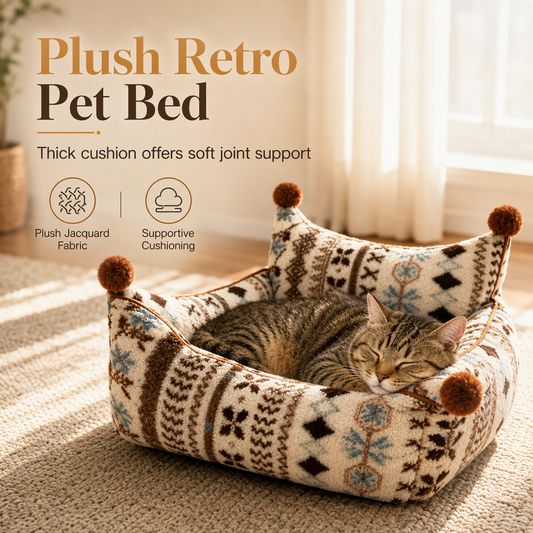 📢 50% OFF!! ⏰ Warm Pet Bed Sofa – Cozy Sleeping Cushion for Dogs & Cats All Seasons 🐾