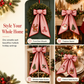 ⏳ 50% OFF🎄 Vintage Santa Ribbon Bow for Christmas Wreaths & Door Decor 🎅✨