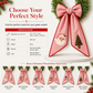 ⏳ 50% OFF🎄 Vintage Santa Ribbon Bow for Christmas Wreaths & Door Decor 🎅✨