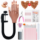 📢New Arrival!💅 15-Piece Nail Art Practice Hand Kit – Professional Training Tool Set for Salon & Beginners ✨