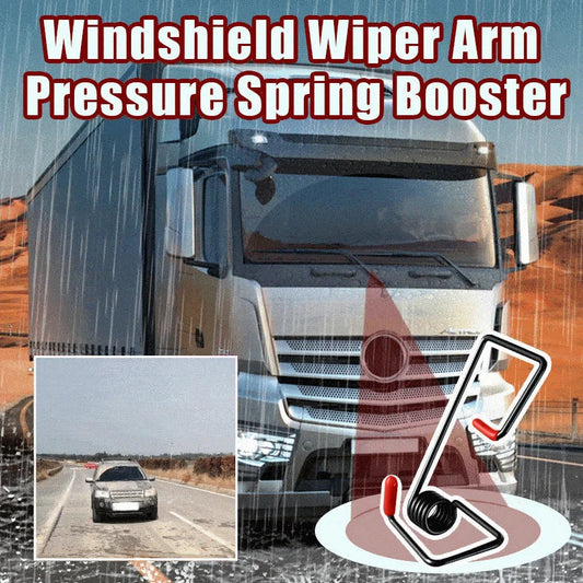 🔥 50% OFF!🚗 2PCS Windshield Wiper Arm Spring Booster – Improve Wiper Pressure & Cleaning Performance ✨