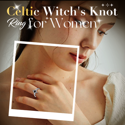 ⏳Limited-Time Offer!🔮 Celtic Witch’s Knot Ring for Women – Mystical & Timeless✨💍