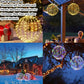 🔥50% OFF!!📢🔮 Hanging LED Sphere Light – 360° Glow & Weatherproof Metal, Add a Magical Touch to Patios, Gardens & Holidays 💪