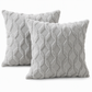 ⏳HOT SALE- 50%OFF!!🛋️Soft Plush Cushion Cover – Embroidered Geometric Diamond Pattern, Add Minimalist Cosy Charm to Sofa & Bed ✨
