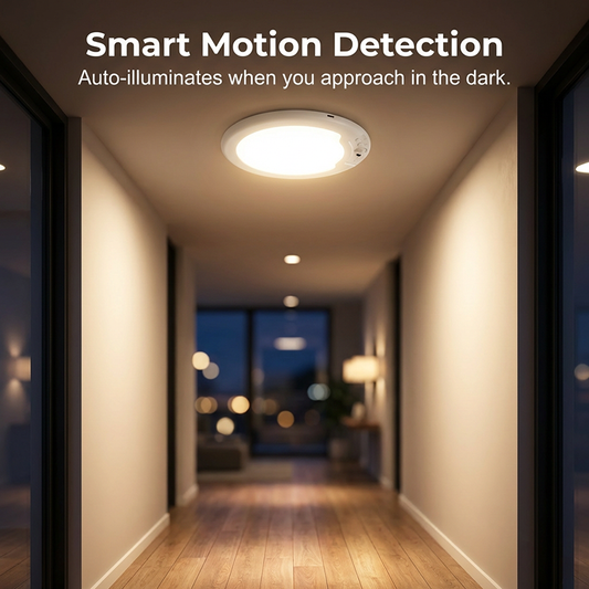 ⏰Limited-Time Offer! 💡 Rechargeable LED Motion Sensor Ceiling Light – Light Up Any Space Without Wiring✨
