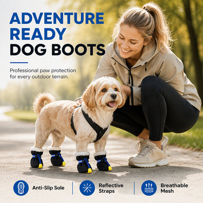 🎁 New Arrivals 55% OFF 💥 Outdoor Anti-Slip Puppy Boots – Protective Dog Shoes 🐾