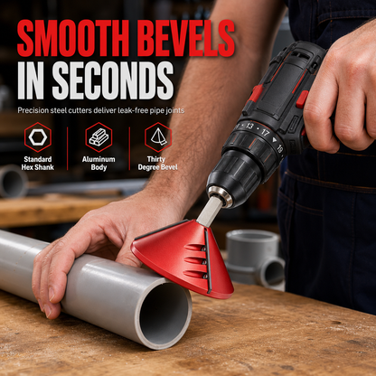 🔥50% OFF !!🛠️ PVC Pipe Chamfering & Deburring Tool – Fast Edge Smoothing Tool for Plumbing Work ✨