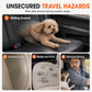 🔥50% OFF!!📢🐶🚗 Secure Travel Pet Bed – Heavy-Duty Metal Frame, Waterproof Oxford & Safety Leash 🛡️
