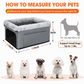 🔥50% OFF!!📢🐶🚗 Secure Travel Pet Bed – Heavy-Duty Metal Frame, Waterproof Oxford & Safety Leash 🛡️