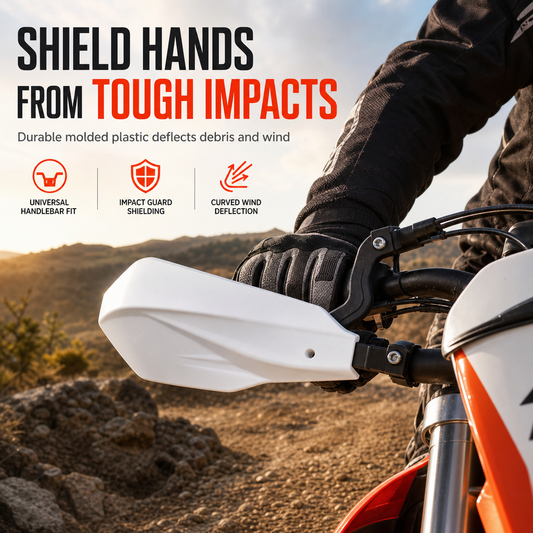 🔥50% OFF!!📢🏍️ Universal Handlebar Handguards – Mud & Debris Protection for Off-Road Motorcycles, Dirt Bikes & ATVs 🛡️