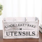 🔥50% OFF!!📢🍳 “Cook Eat Bake” Wooden Organizer Box – Keep Kitchen Essentials Tidy & Within Reach, A Charming Storage Solution for Busy Cooks ✨