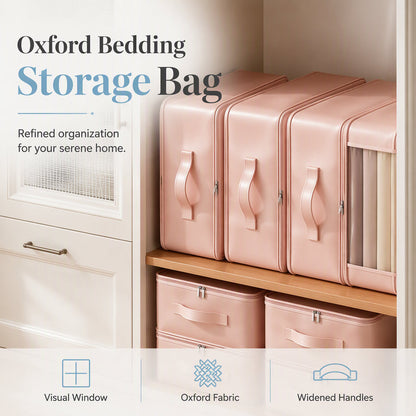 📢📢50% OFF!!📦🔥 Large Capacity Bedding Organizer Bag – Tidy Up Sheets, Quilts, Blankets & Clothes ✨