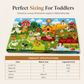 📢📢50% OFF !! ⏰Kids DIY Felt Story Board Set 104x75 cm Farm Animal Theme Interactive Storytelling Wall Toy for Toddlers Early Learning