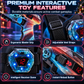 Kids Laser Tag Gun Toy Set with Sensor and Projection Features for Boys Interstellar Space Battle Games