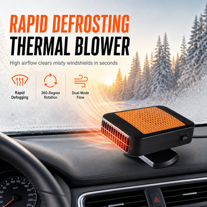 📢📢Winter New Arrivals 50% OFF !! ⏰ Portable 12V Car Windscreen Defroster & Demister Fan – Rapid Defrosting Thermal Blower 🚗💨